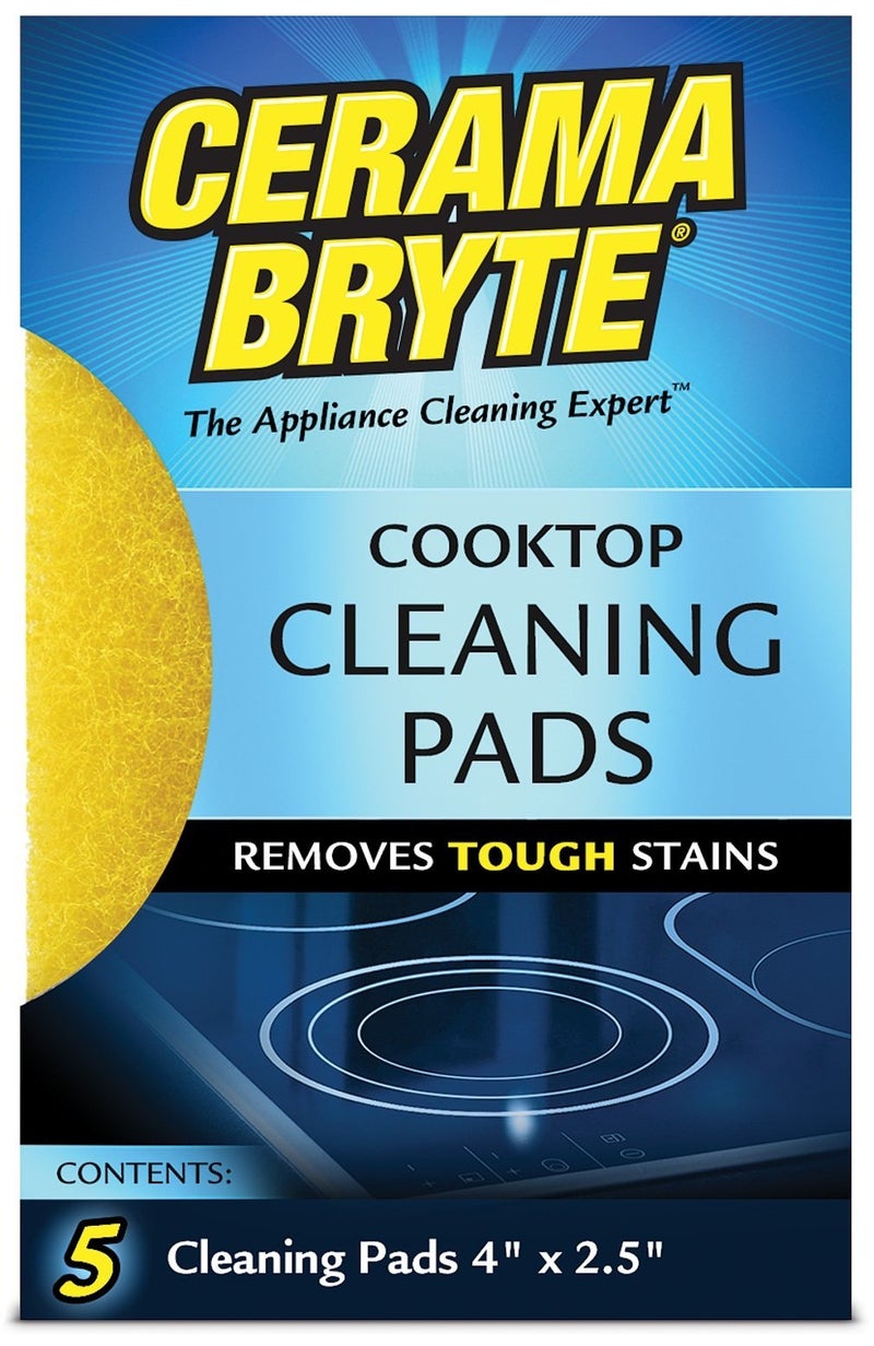 Cerama Bryte 10 x 5 Pack Cleaning Pads Cooktop and Stove Top Cleaner for Glass - Ceramic Surfaces, 50 Count - Image 2